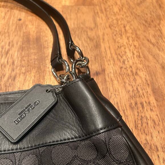 Coach Canvas and Leather Logo Tote Bag Women's F27579 - Picture 5 of 12